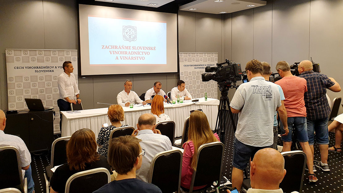 Tlačová konferencia - Cech vinohradníkov a vinárov Slovenska